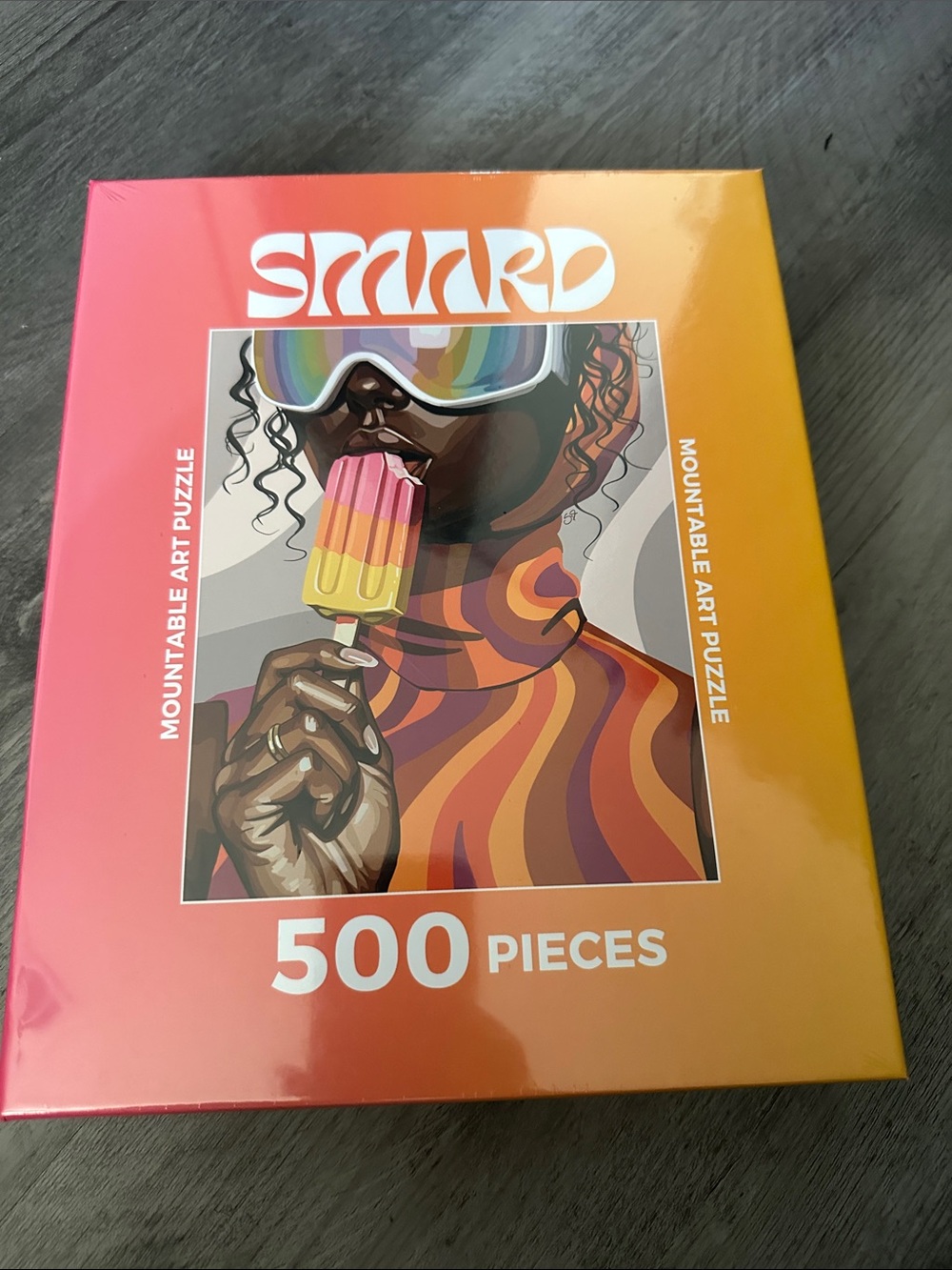 SMARD 500-Piece SKI YOU LATER Pop Art Puzzle